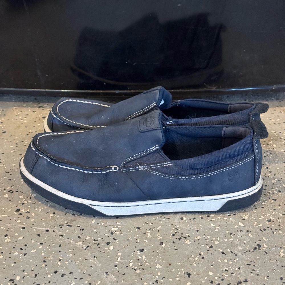 Casual Navy Slip-On Loafers for Men timberland